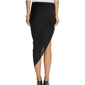 Helmet Lang Asymmetrical Skirt